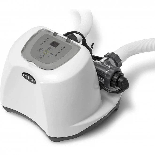 INTEX KRYSTAL CLEAR SALTWATER SYSTEM WITH E.C.O. (ELECTROCATALYTIC OXIDATION) FOR UP TO 15000-GALLON ABOVE GROUND POOLS, 110-120V WITH GFCI E3