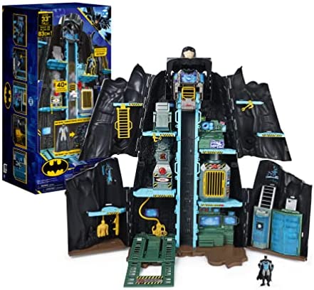 Batman, Bat-Tech Batcave, Giant Transforming Playset with Exclusive 4-- Batman Figure and Accessories D2