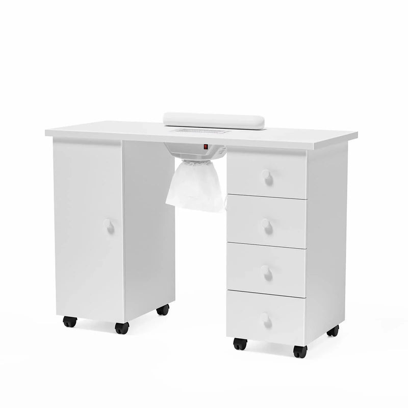 OmySalon Manicure Table Nail Desk w/Electric Downdraft Vent G8