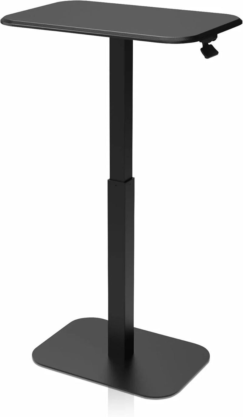 Adjustable height side table, a versatile decorative item suitable for both home and office settings. It features precise engineering for effortless height adjustment, ensuring excellent stability (white base and carbon fiber tabletop) S7