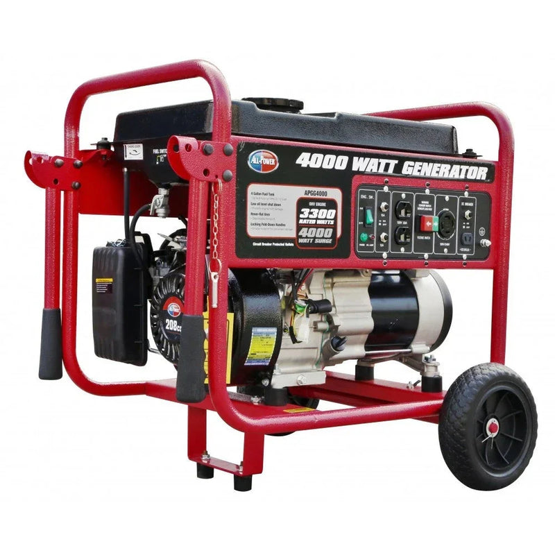 4000 Watt Generator APGG4000, 4000W Portable Generator for Home Use Power Backup, RV Standby, Hurricane Damage Restoration Power Backup, EPA Certified R7