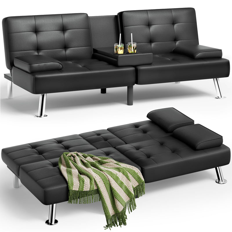 Modern Convertible Folding Futon Sofa Bed D5