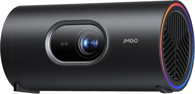 1080P intelligent portable projector, Google TV, 400 lumens, 8-watt Dolby Digital Sound, 3D activation function, HDR10 standard, mini projector with Wi-Fi and Bluetooth functions, suitable for home and outdoor use, equipped with optical filter. V7
