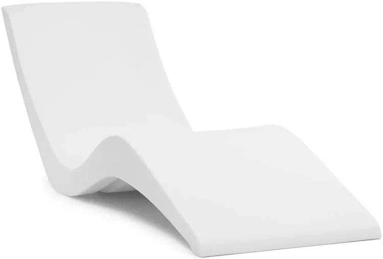 Classic White - in-Pool Chaise Lounger – Designed for Water Depths Up to 9” – Aqua Outdoors – Set of 2 – Compatible with All Pool Types - Poolside & Sun Deck Tanning E0