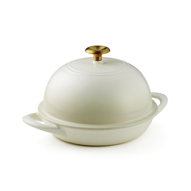 9.5" Enameled Cast Iron Bread Oven - Latte I0
