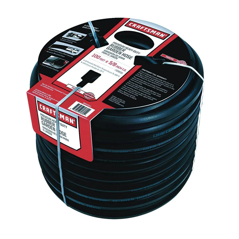 Craftsman Premium Rubber Garden Hose, 100ft. x 5/8. inch Y7