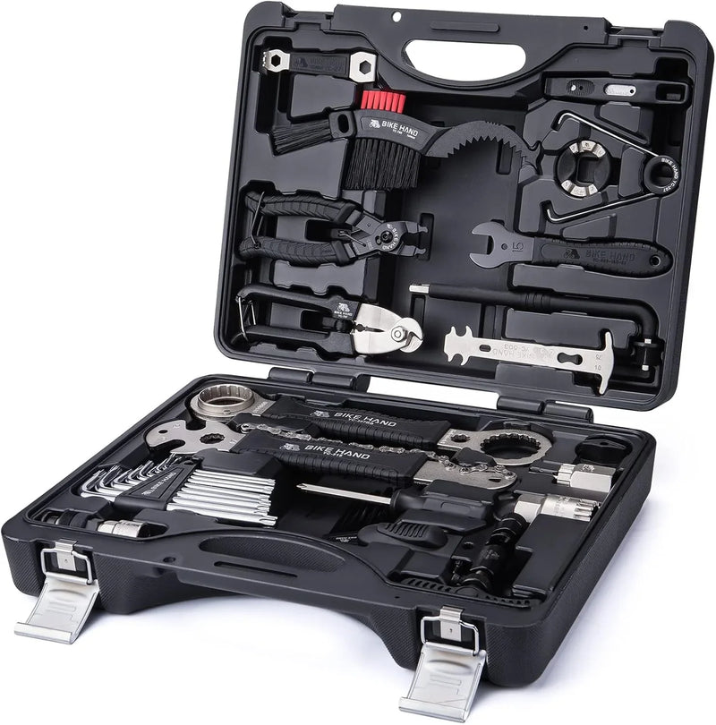 Bike Bicycle Repair Tool Kit 34 Piece Multi Tool Bicycle Maintenance Set for Road Bikes and Mountain Bikes with Tool Box Q2