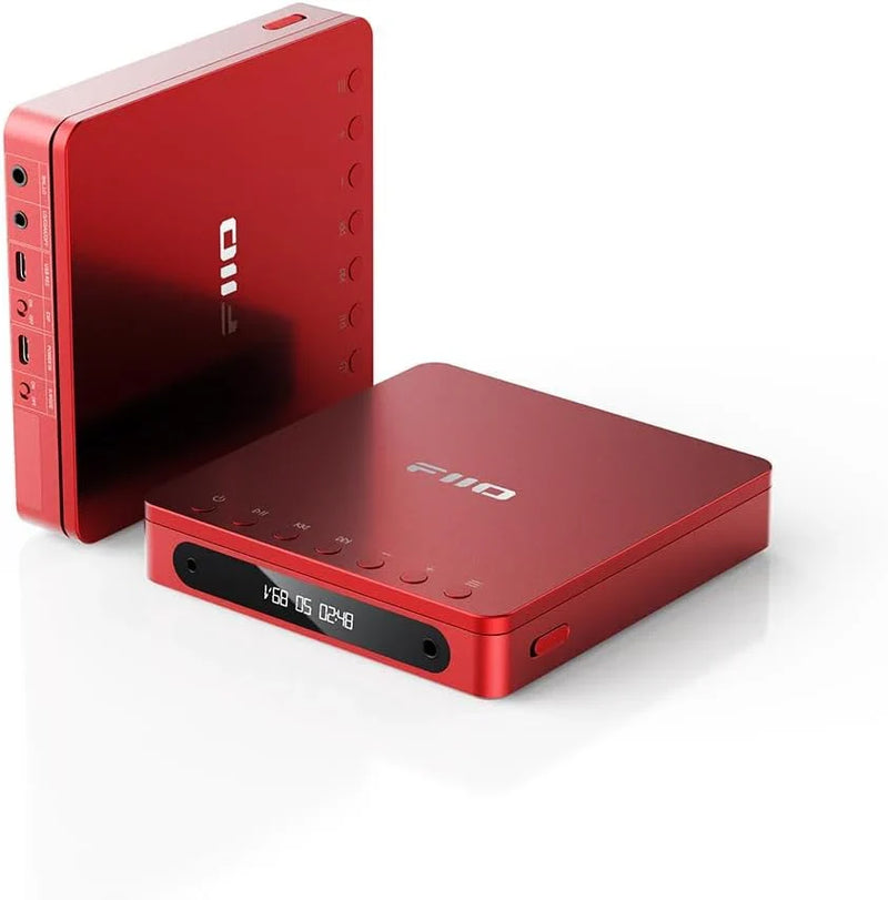 Multifunctional portable stereo CD player, equipped with long-lasting batteries, supports USB copying function, has optical/coaxial/3.5mm/4.4mm output interfaces (transparent (Bluetooth)) Z5