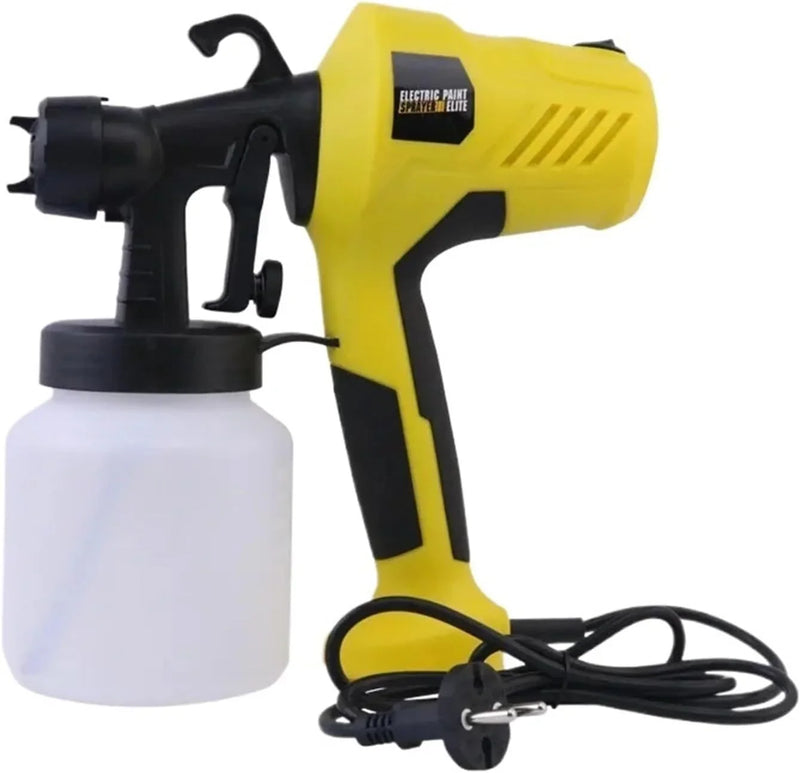 Electric Spray Gun Household Paint Coatings Latex Paint Spray Painting Machine Small Spraying Machine Spray Kettle and Spray Gun(Caliber 2.5mm Yellow) I7
