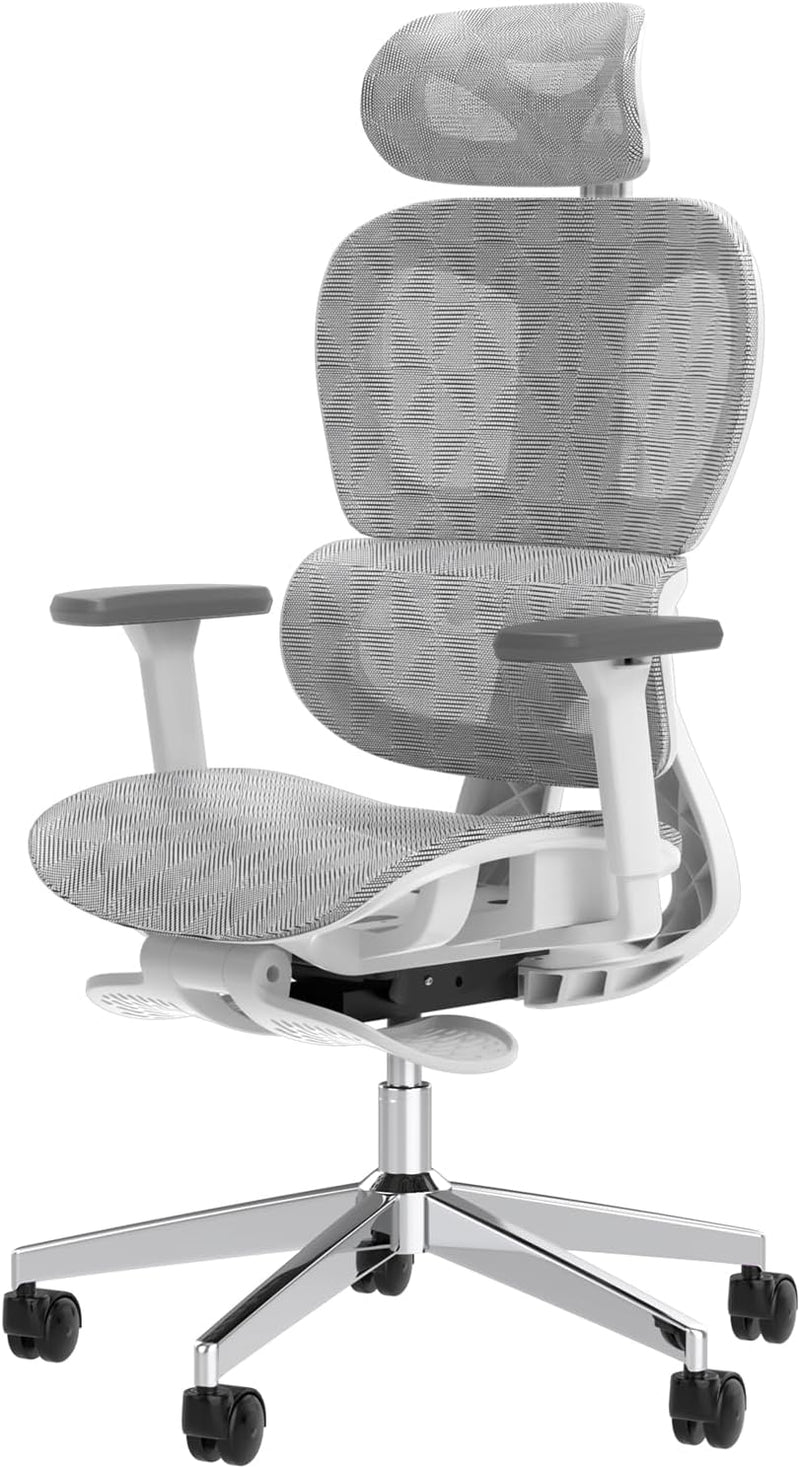 Ergonomic Mesh Office Chair with 3D Adjustable Armrest,Plastic Frame High Back Desk Computer Chair Ergo3d Ergonomic Office Chair with Wheels for Home & Office Black N0