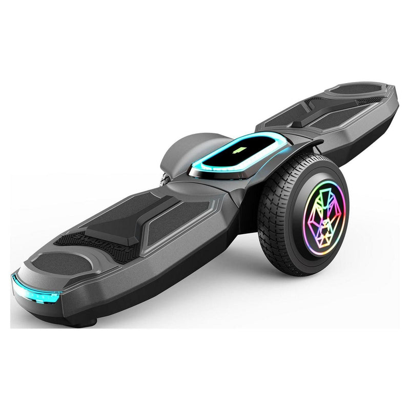 Swagtron Shuttle Zipboard Electric Hoverboard Skateboard 7 mph and 3-Mile Range LED Wheels Bluetooth Speaker H8