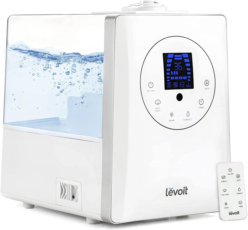 Humidifiers for Bedroom Large Room 6L Warm and Cool Mist for Families Plants with Built-in Humidity Sensor A1