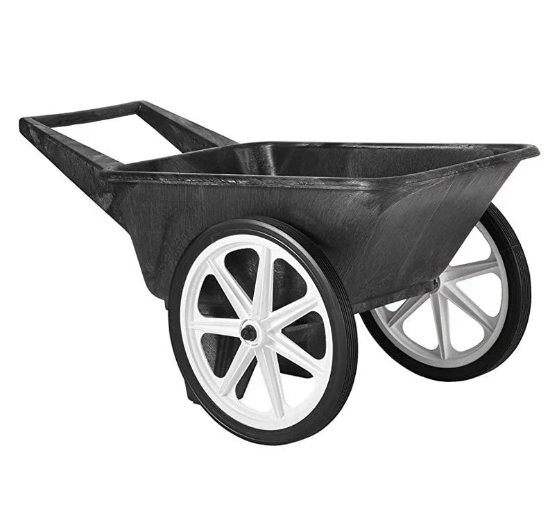 Commercial Big Wheel Cart, 200 Pound Capacity, Black W4
