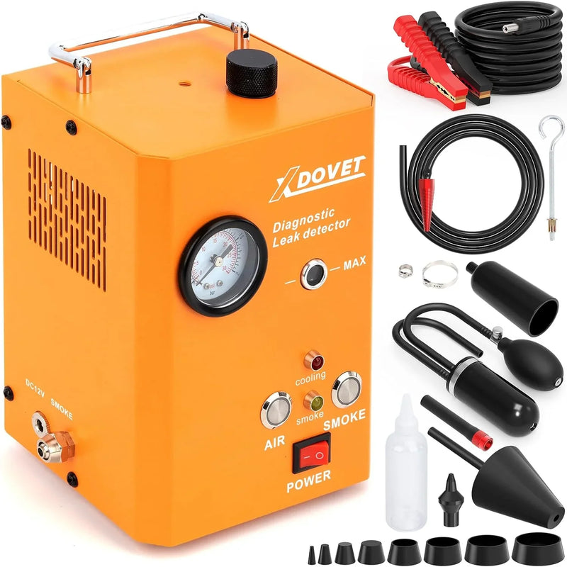 Professional Evap Smoke Machine Leak Detector, XDOVET KSD-204 Automotive Smoke Machine, Smoke Tester for Cars,Vehicles Motorcycles, Trucks L6