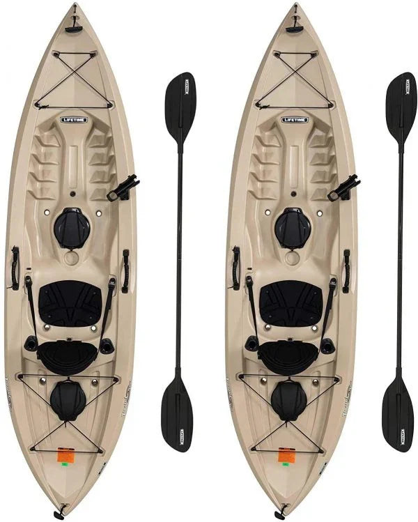 Lifetime 90806 Tamarack Angler 100 Fishing Kayak C 2 Pack (Paddles Included) H5