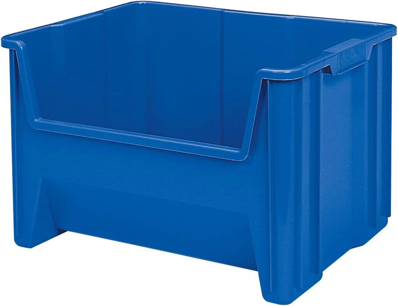 Akro-Mils 13017 Stack-N-Store Heavy Duty Stackable Open Front Plastic Storage Container Bin, (15-Inch x 20-Inch x 12-1/2-Inch), Gray, (3-Pack) J5