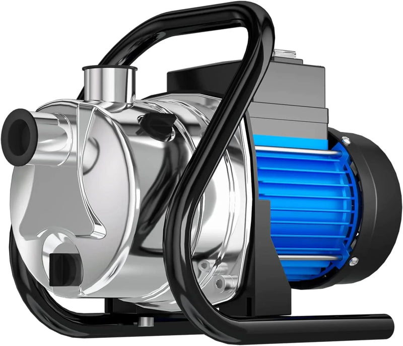 1.6 HP Portable Water Transfer Pump 1500 GPH Electric Shallow Well Pump Garden Booster Pumps for Draining Irrigation Lawn Farm Water Removal Q1
