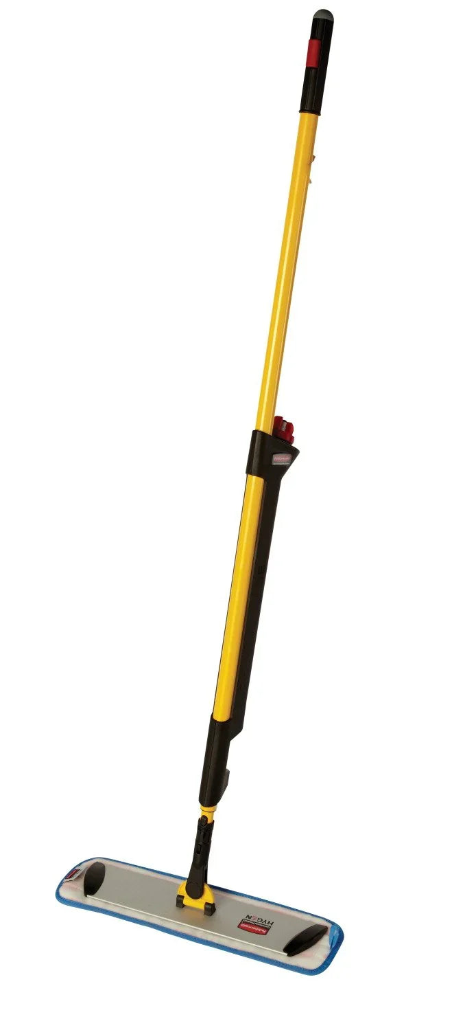 Pulse microfiber floor cleaning system, operated using a single-sided mop frame H4