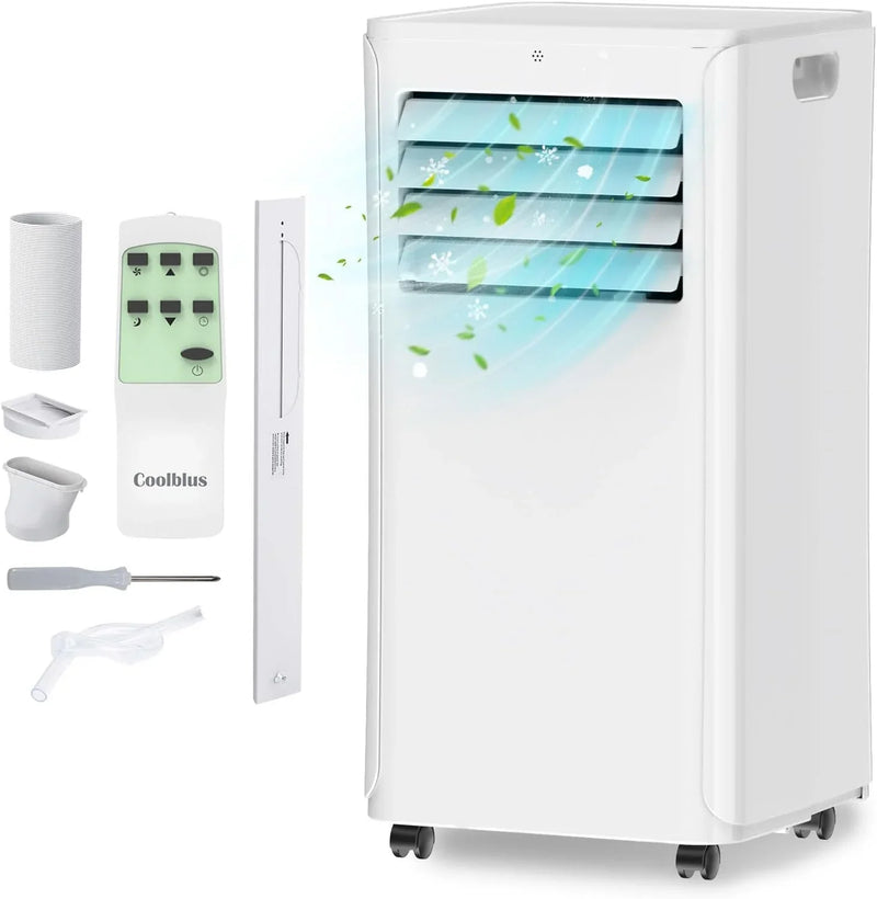 8500 BTU Portable Air Conditioners Cool Up to 360 Sq.Ft,3 IN 1 portable ac unit with Remote Control/LED Display/24Hrs Timer/Window Installation Kit & Screwdriver,White O3