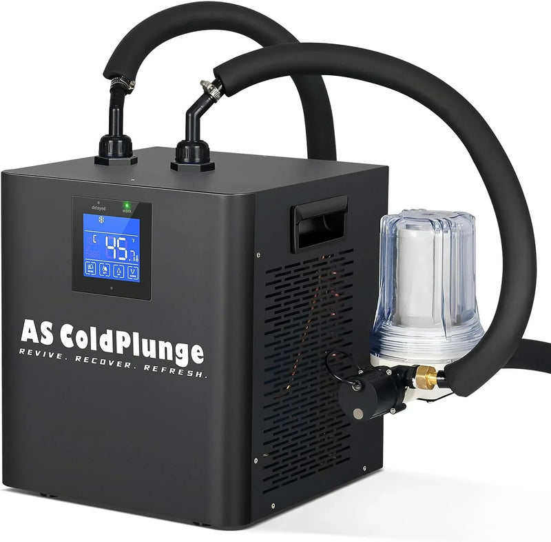 Ice Bath Water Chiller for Cold Plunge Tubs, 1/3 HP Upgraded Ice Bath Chiller with External Filter Water Pump, Ideal for Cold Plunge Recovery Ice Bath Tubs Home Use 110V Cooling Chiller K3