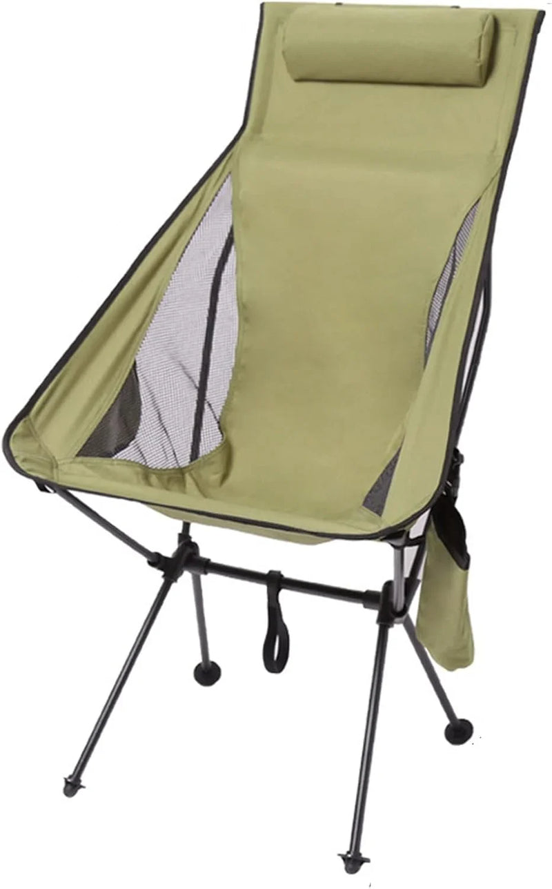 Foldable Chair Ultralight Folding Moon Chairs Outdoor Removable Washable Fishing Picnic BBQ Chairs with Carry Bag Outdoor Stool F0