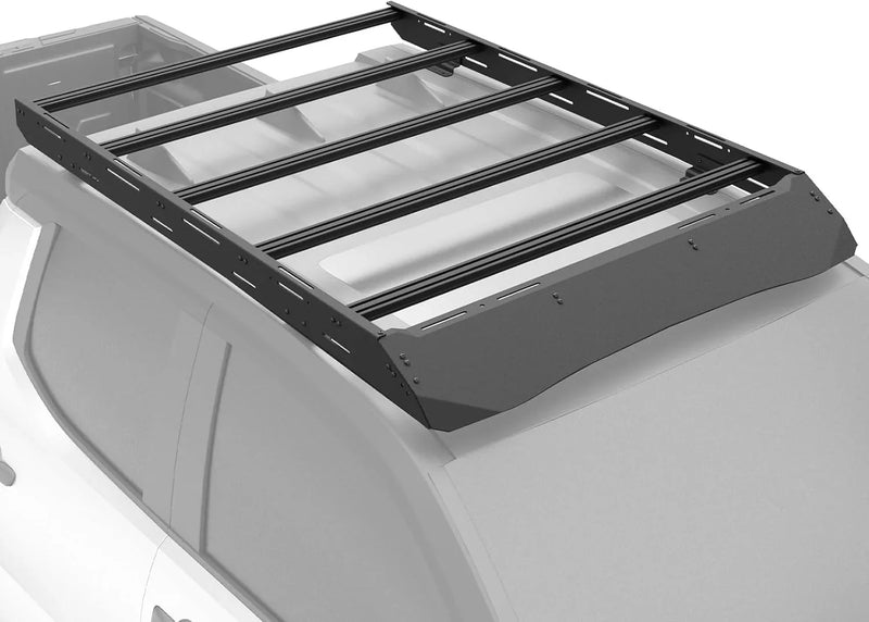 Full Size Roof Rack Cargo Basket Compatible with 2010-2024 Toyota 4Runner 5th Gen with 4 Lights, Overland Rooftop Luggage Storage Holder, Platform Style Cargo Carrier for Outdoors Gear L9