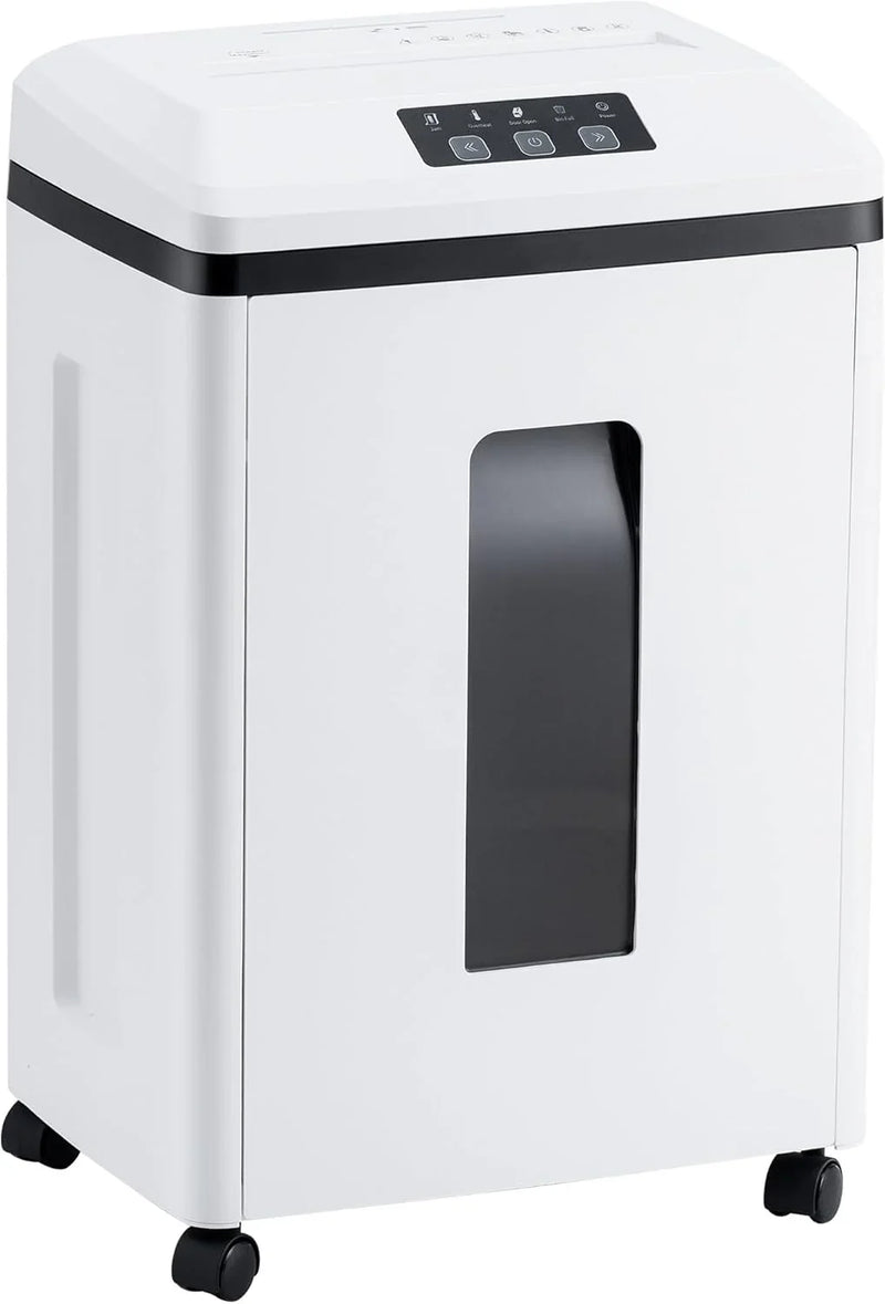 Professional Commercial Paper Shredder: P-7 Security Super Micro-Cut 1x1.7mm 7 Sheets/CDs/Cards/Staples 6-Gal Bin Heavy Duty for Home/Office/Industrial/Business Use-Confidential Documents G2