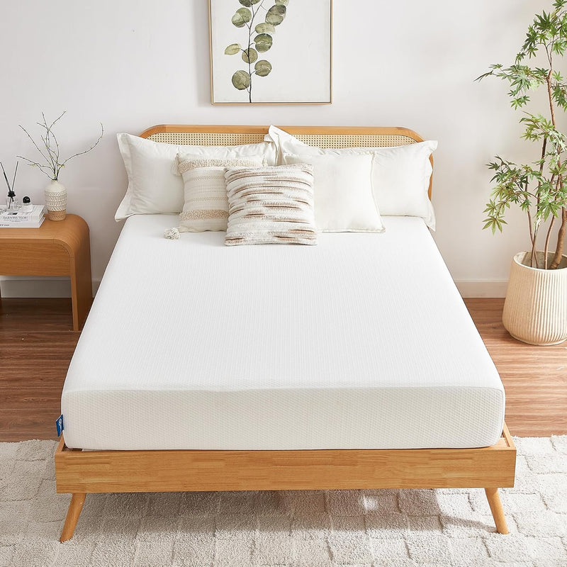 Full Mattress, 6 Inch Memory Foam Mattress in a Box, Fiberglass Free Full Size Mattresses for Pressure & Pain Relief, Soft and Comfortable B8