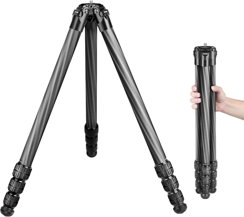 Hunting tripod, equipped with 44mm ball head and Aka Swiss and Picatinny adapters, 62.2-inch heavy-duty stable tripod, suitable for shooting, hunting and outdoor activities F6
