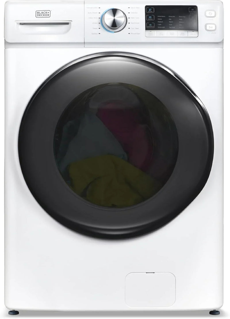 0.9 Cu. Ft. Portable Washer, 6.6 lb. Capacity Washing Machine for Homes & Apartments, 5 Wash Cycles, Quick Connect Sink Adapter and Drain Hose Included, Transparent Lid, BPWM09W, White T9