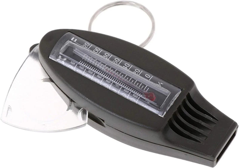 Multifunctional 4 In1 Compass Thermometer Whistle Magnifier for Traveling Camping Hiking Climbing Outdoor Sports E8