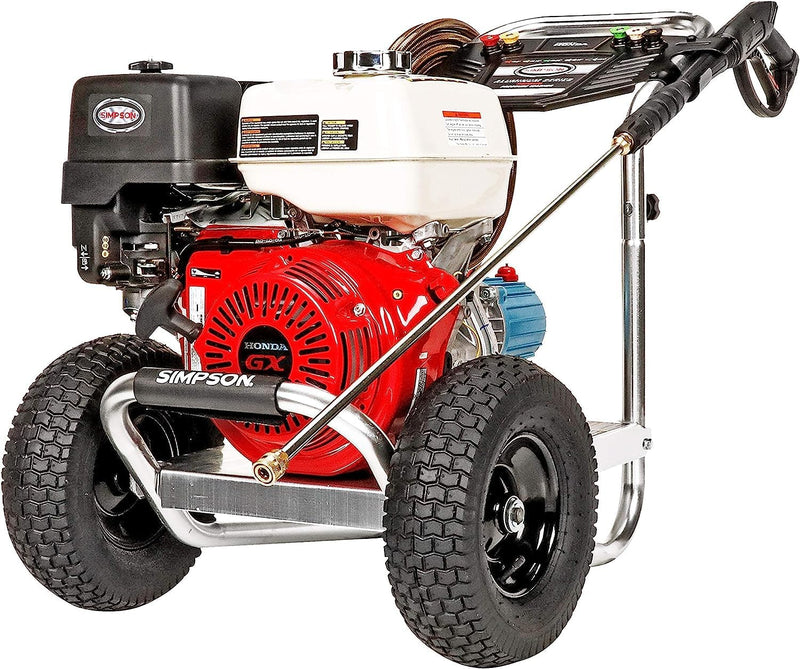 Cleaning ALH3425 Aluminum Series 3600 PSI Gas Pressure Washer, 2.5 GPM, Honda GX200 Engine, Includes Spray Gun and Extension Wand, 5 QC Nozzle Tips, 5/16-inch x 35-foot MorFlex Hose. H6