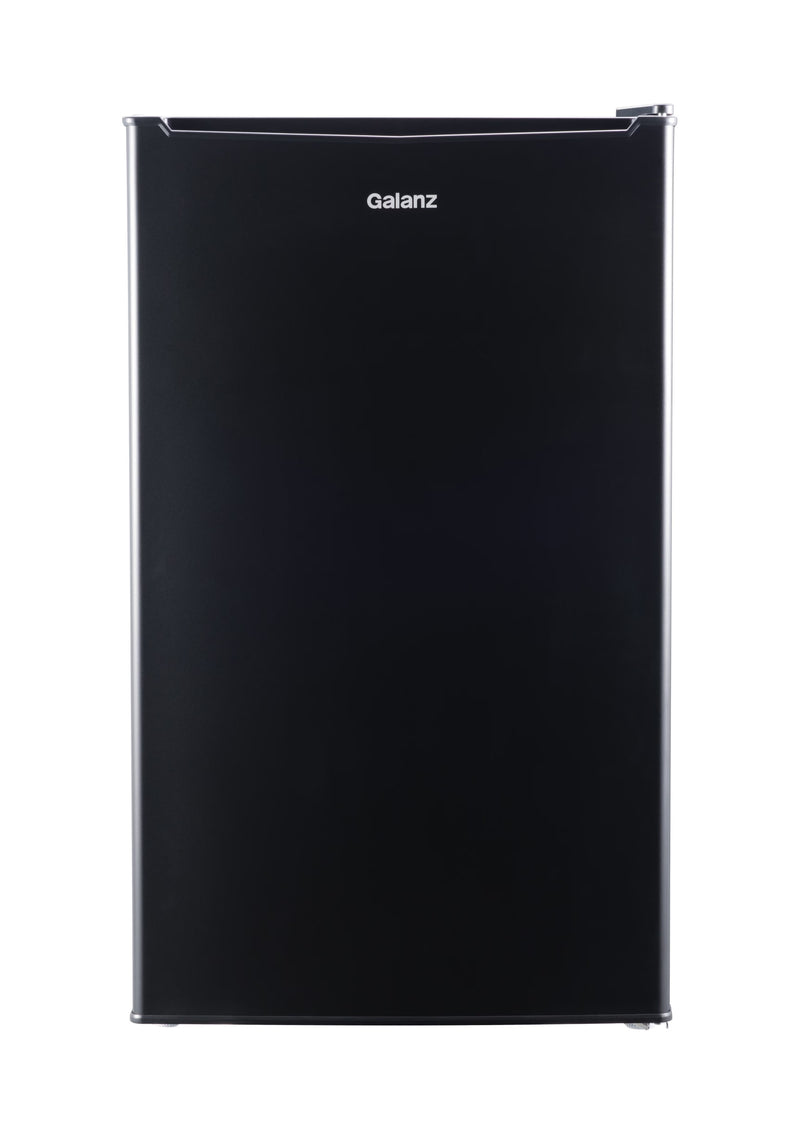 Galanz 3.3 Cu ft One Door Mini Fridge, Black Estar, New H7