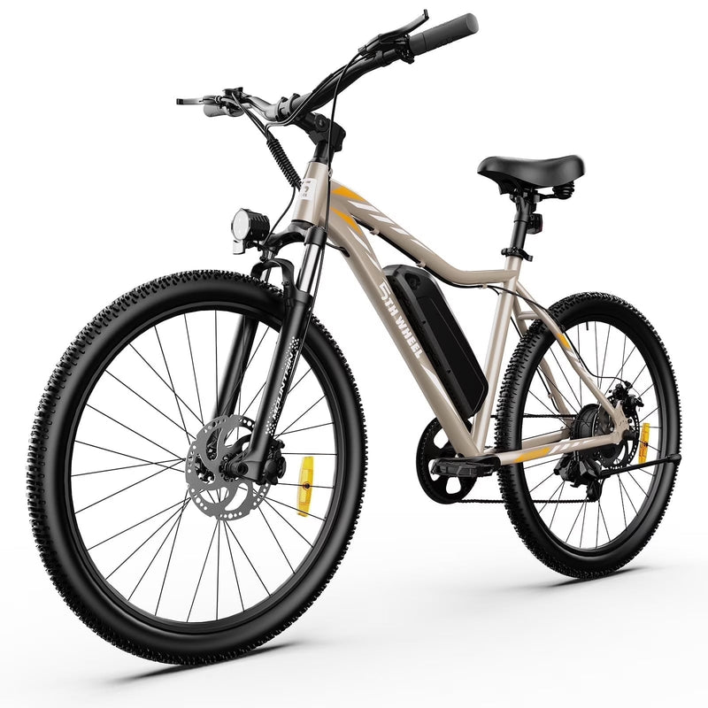 5TH WHEEL W17B 26 in Electric Bike for Adult, 500W Peak Electric Bike with 36V 10.4Ah Removable Battery, Electric Bicycle with 7 Speed, UL2849 O5