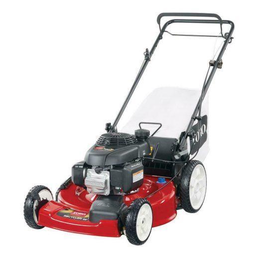 gas mower, 22-inch 170cc OHV engine high-wheel RWD 3-in-1 with height adjustment, oil included P5