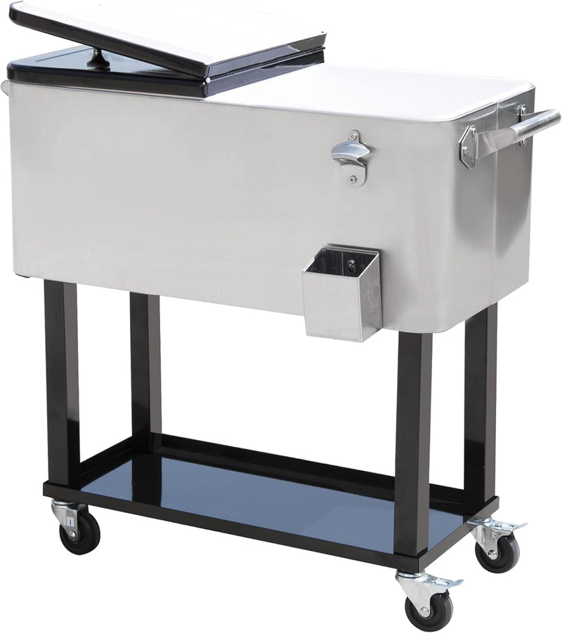 Portable Rolling 80 Quart Steel K3