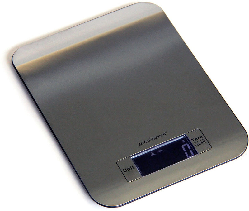 Accuweight Stainless Steel Slim Kitchen Scale, 5kg E5