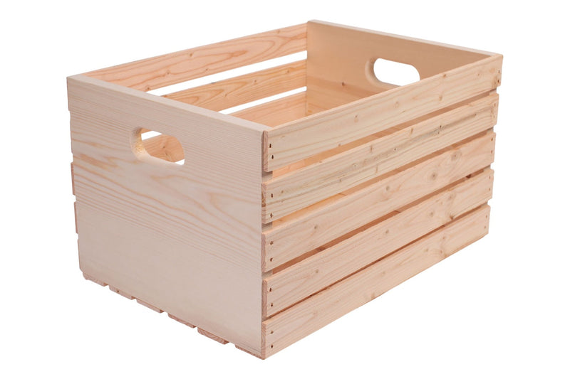 Adwood Solid Pine Wood Storage Crate, 20-in B4