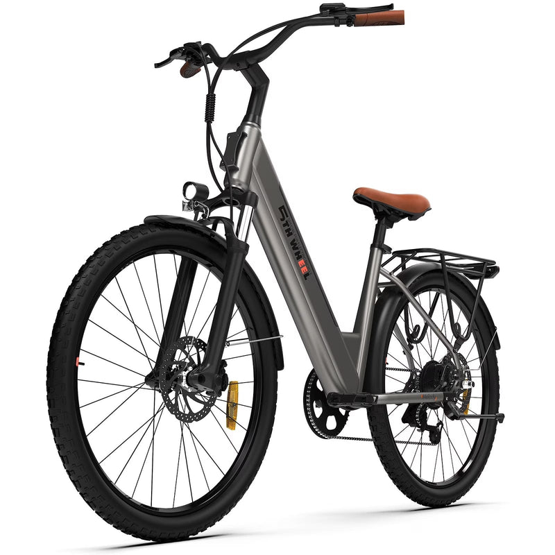 5TH WHEEL W18B Electric Bike for Adult with 350W Motor, 26 in Electric Mountain Bike with 36V 10.4Ah Removable Battery Ebike, Electric Bicycle... B9