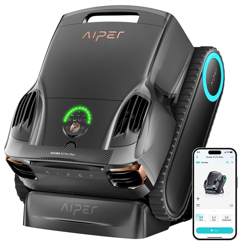Aiper X1 Pro Max All‑In‑One Smart Cordless Robotic Pool Cleaner for Comprehensive Pool Care D0