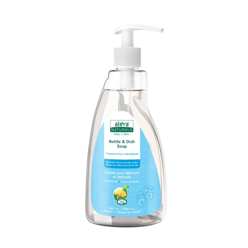 Aleva Naturals Bottle and Dish Soap, Fragrance Free, 500-mL E6