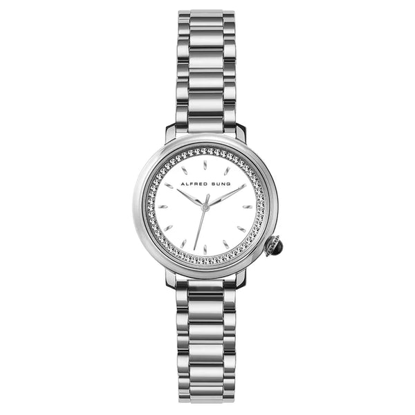 Alfred Sung White Dial Women's Watch U7
