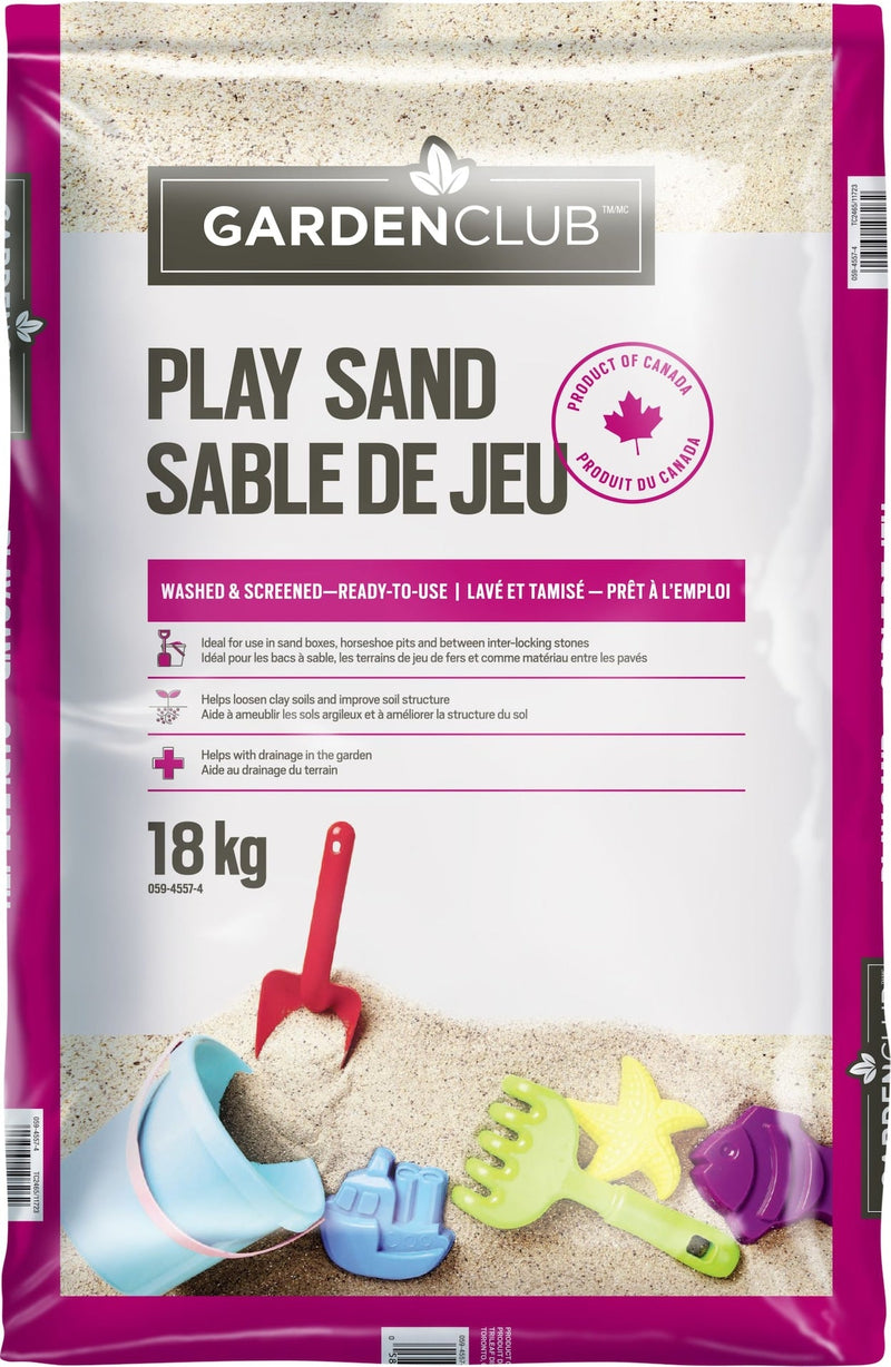 All Purpose Fine Granulated Washed Sandbox Play Sand, 18-kg Z9