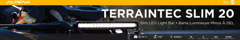 Alpena TerrainTec Slim 20 LED Light Bar E5