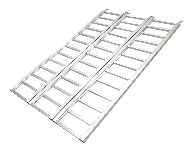 Aluminum Tri-Panel Loading Ramp with Adjustable Straps, 77 x 50-in, 1500-lb I0
