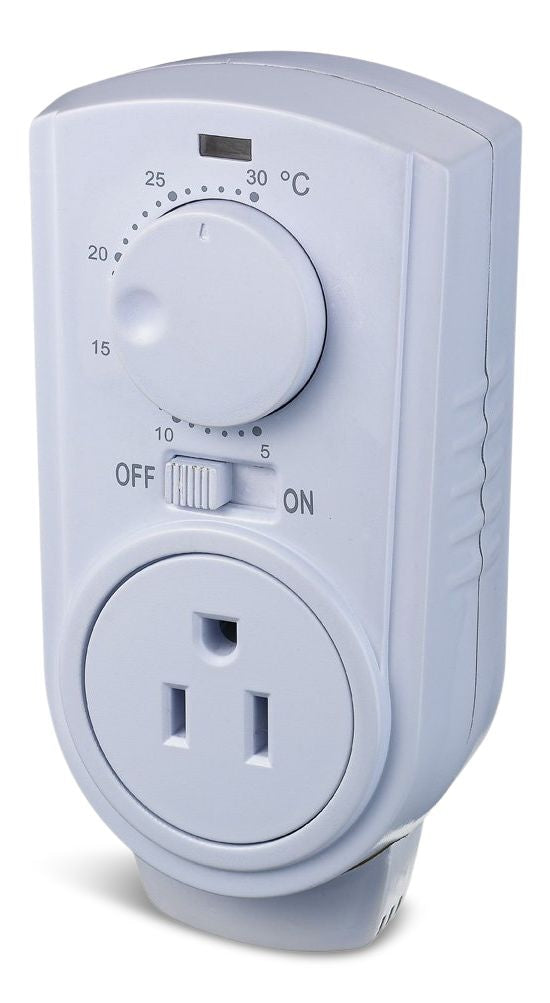 Amaze Heater Plug-in Thermostat for Portable Space Heater & AC, White S3