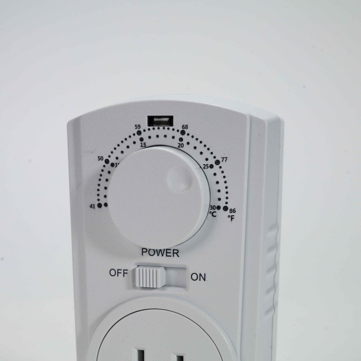 Amaze Heater Plug-in Thermostat for Portable Space Heater & AC, White