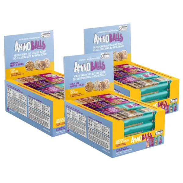 Amino Balls Vegan Protein Variety Pack, 36 x 40 g F4