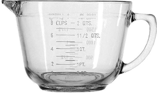 Anchor Hocking Glass Batter Bowl, 2-qt D8