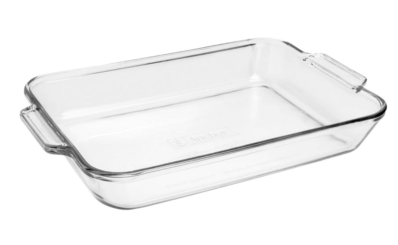 Anchor Hocking Oven Originals Glass Rectangular Utility Dish, 3-L T9